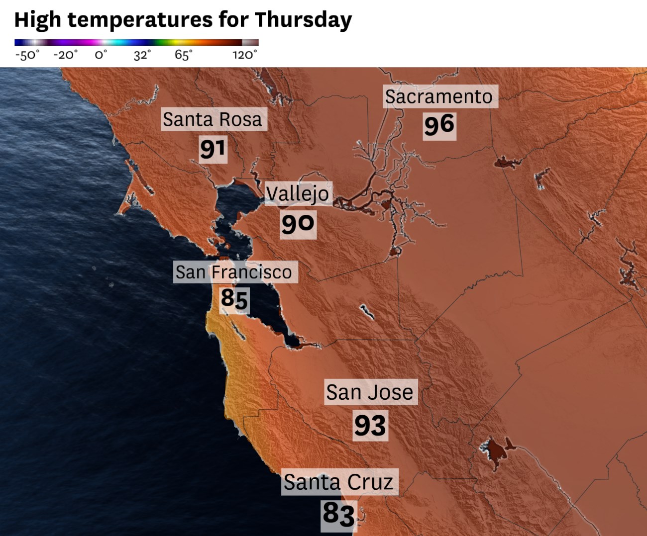 Unusual heat nearly smashes San Francisco’s daily record