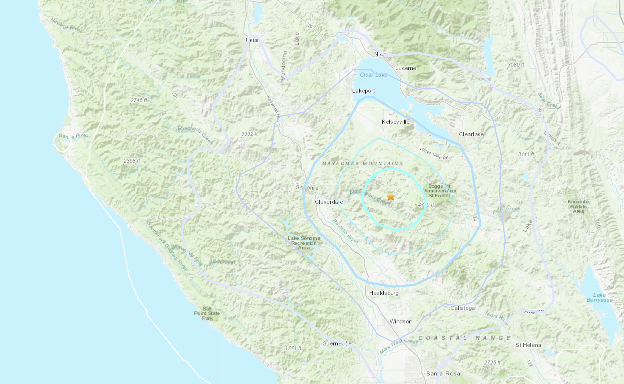 美国地质调查局报告：北湾发生3.9级地震