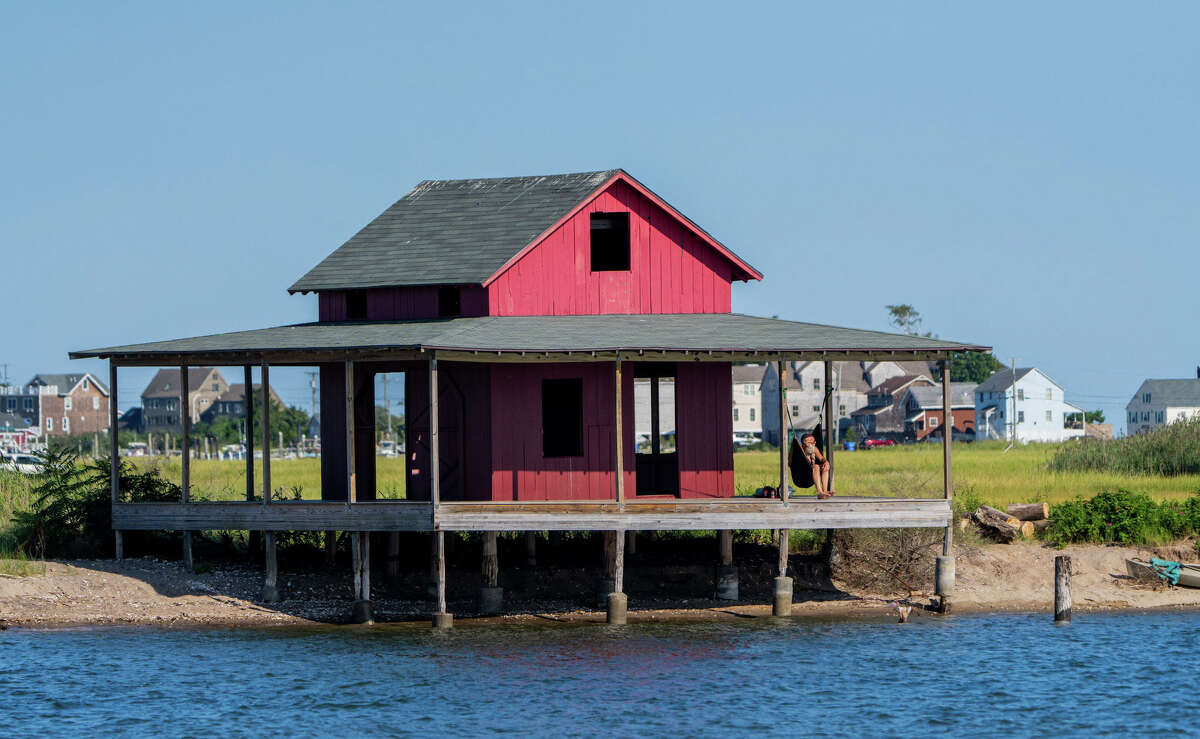 Guilford's Grass Island shack in peril from rising sea levels