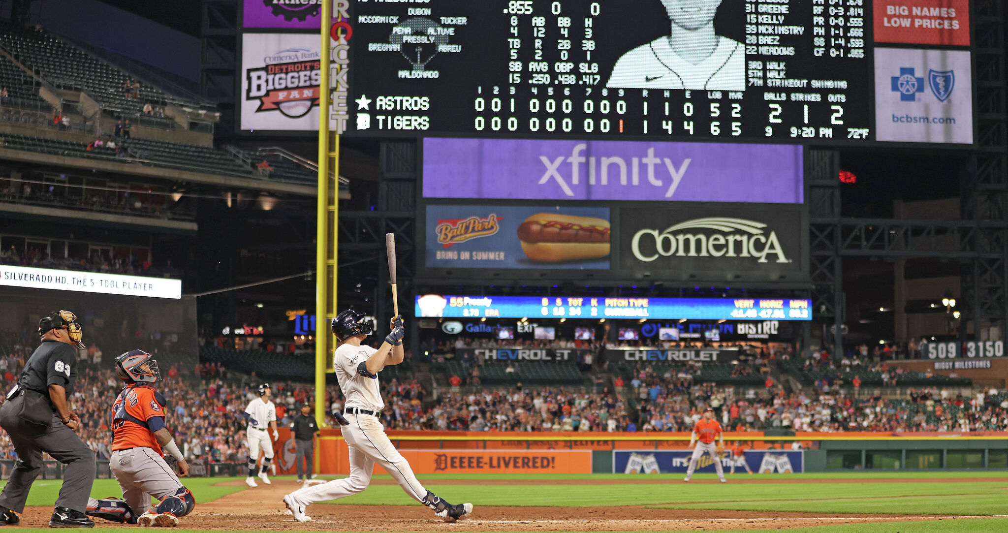 Short hits pinch-hit, three-run homer, Tigers beat Royals