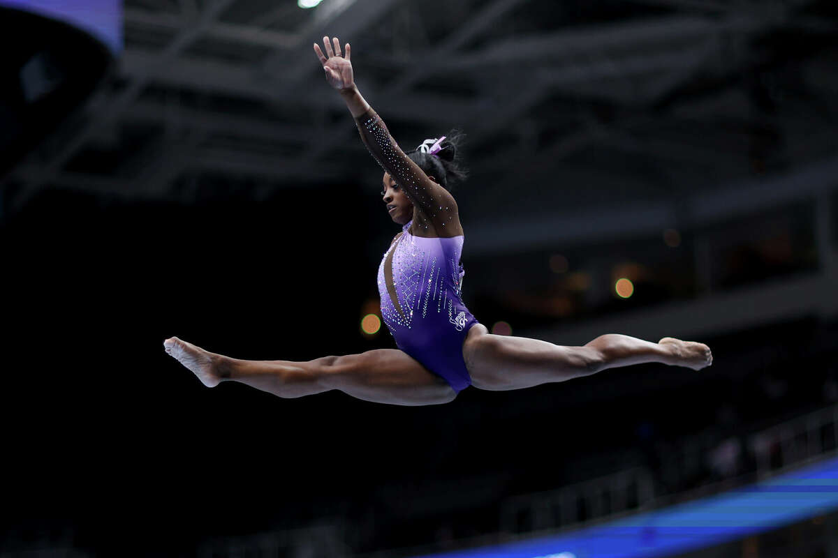 Story photo for Biles grabs lead at U.S. championships