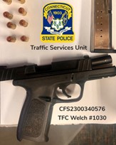 Illegal handgun found in Union truck inspection, CT State Police say