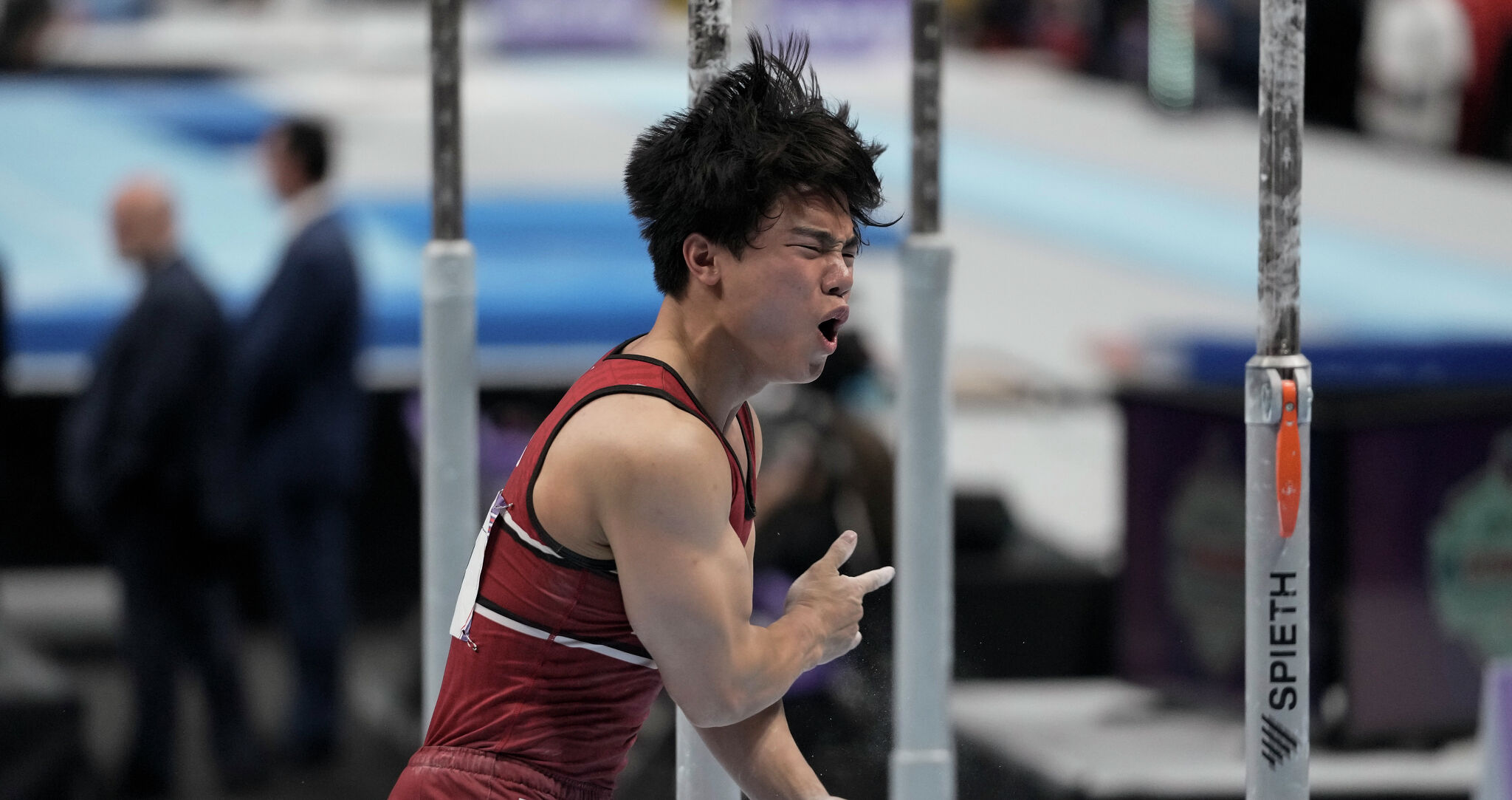 Teenager Asher Hong takes narrow lead after first day of U.S. men's  gymnastics championships – NewsNation