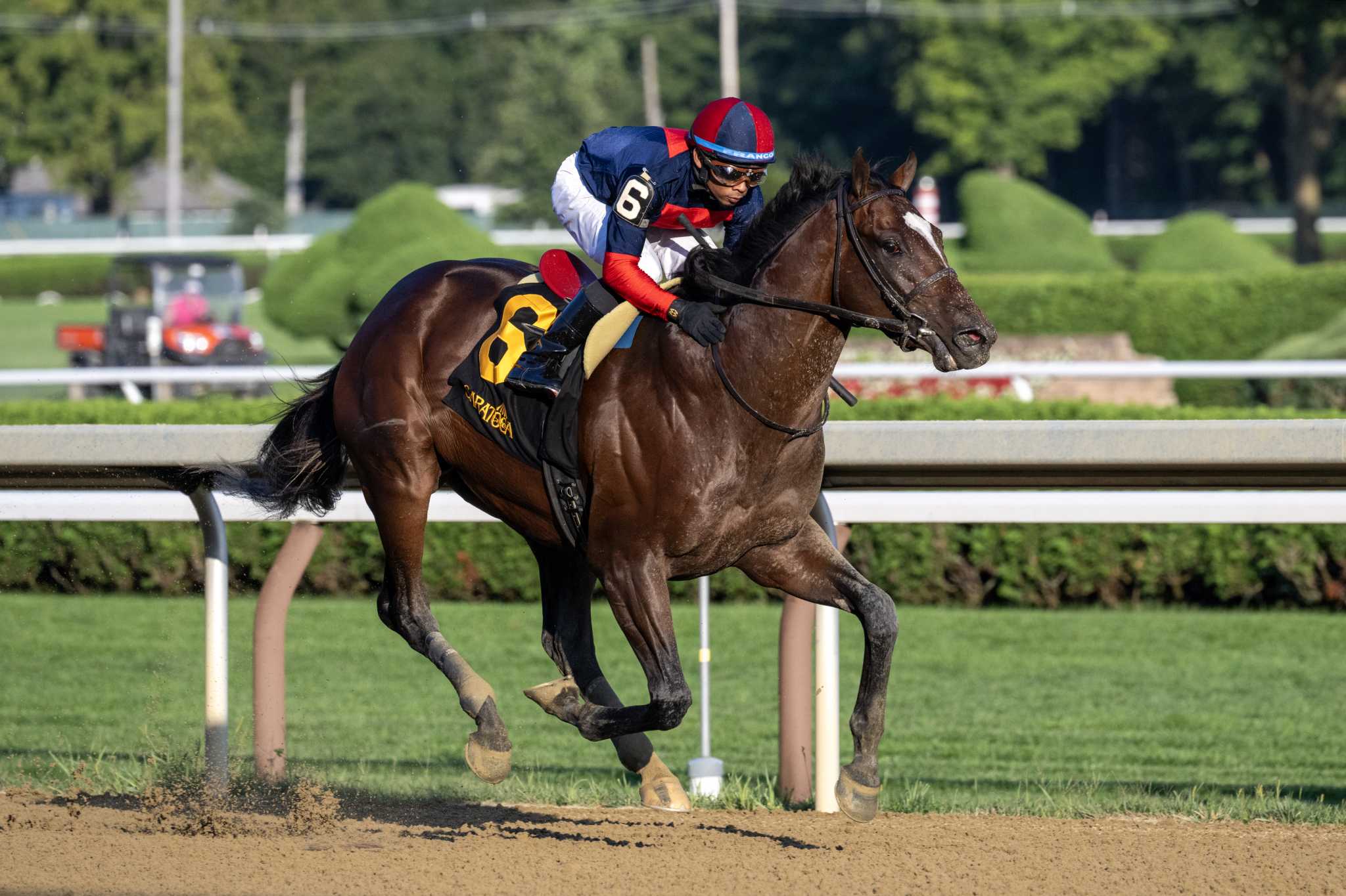 Indian Racing Drake Bird Drake's Passage climbs another rung on state-bred ladder at Saratoga