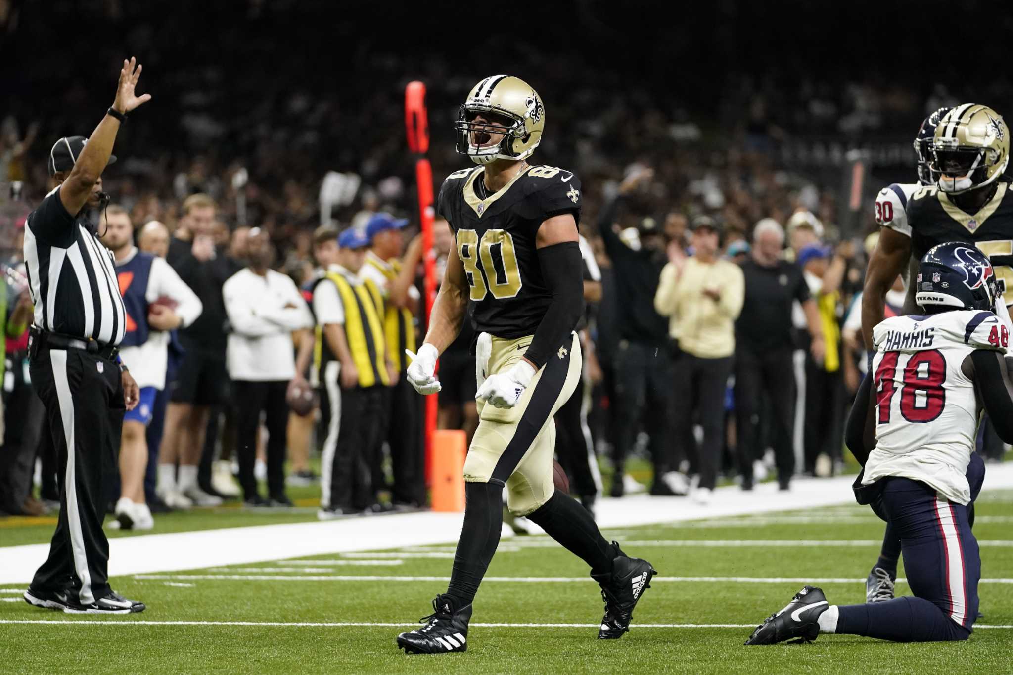 Saints say tight end Jimmy Graham hospitalized following medical