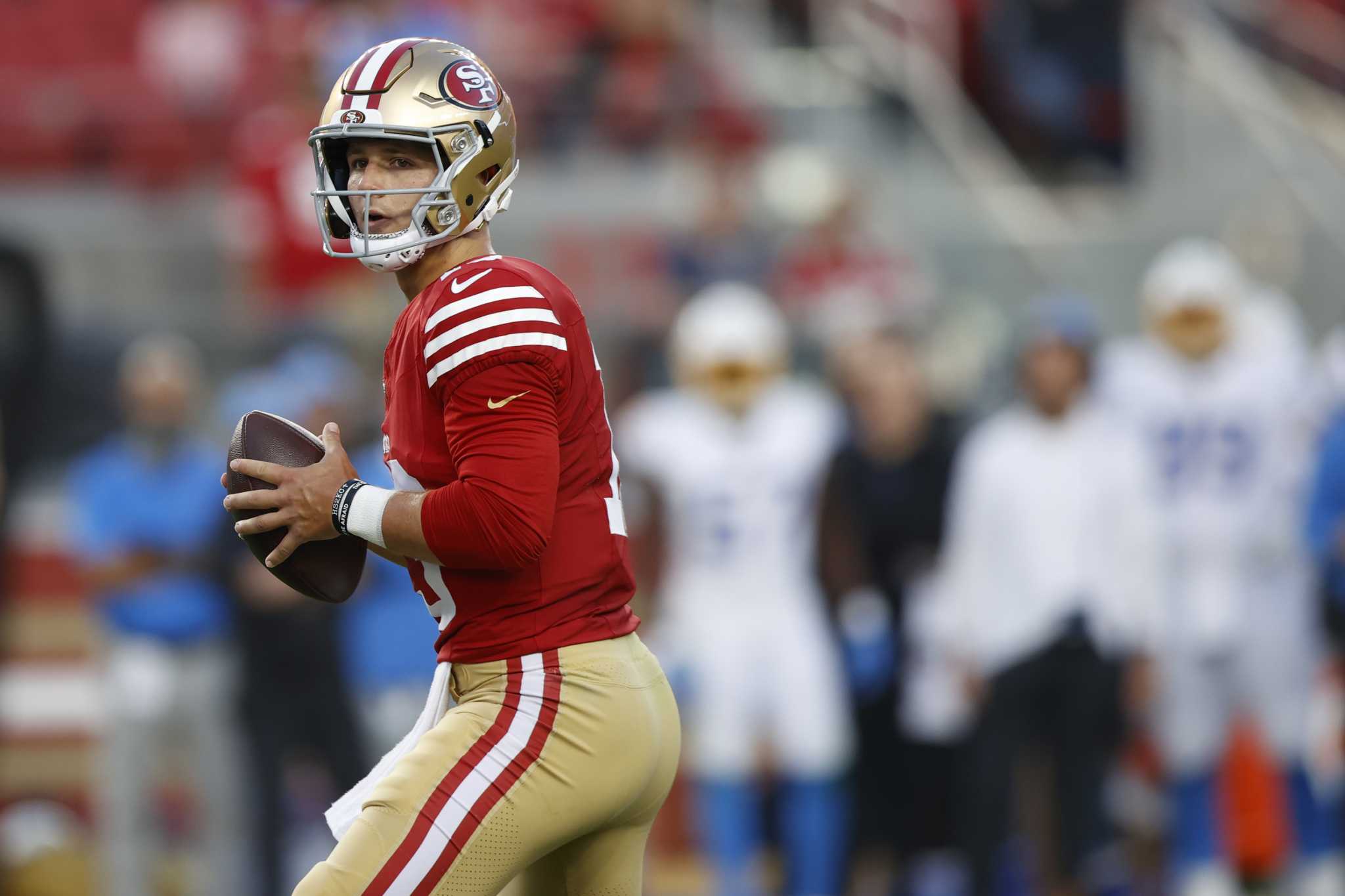 49ers QB Brock Purdy present for start of offseason program