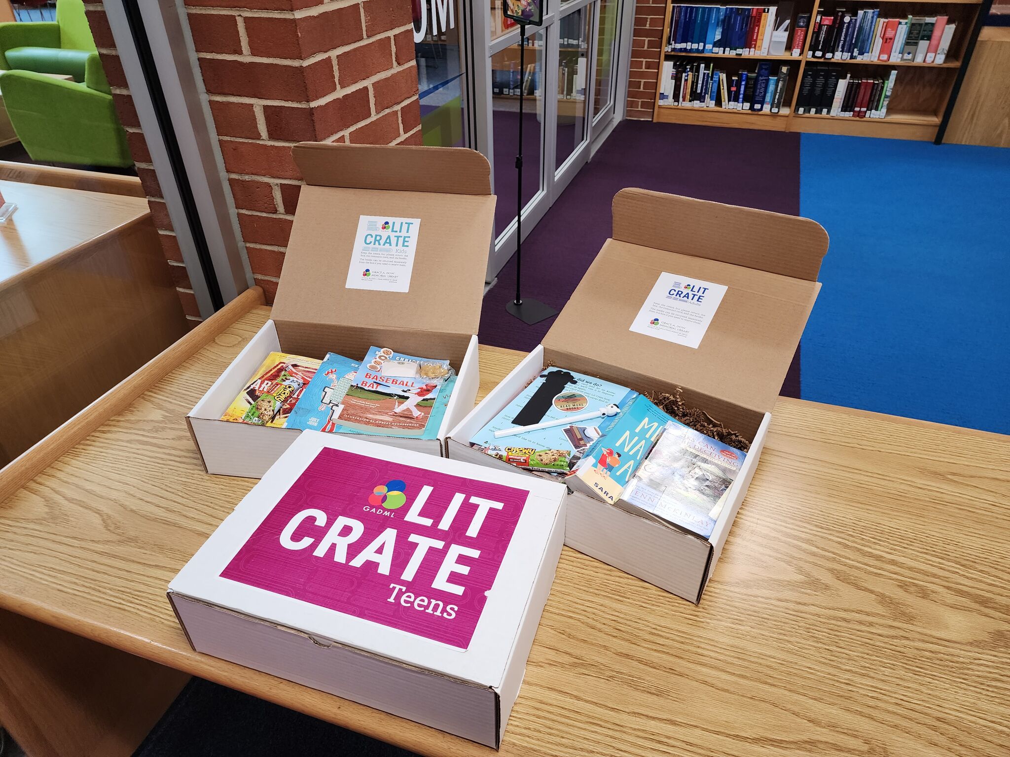 Grace A. Dow Library lit crates engage readers with handpicked books