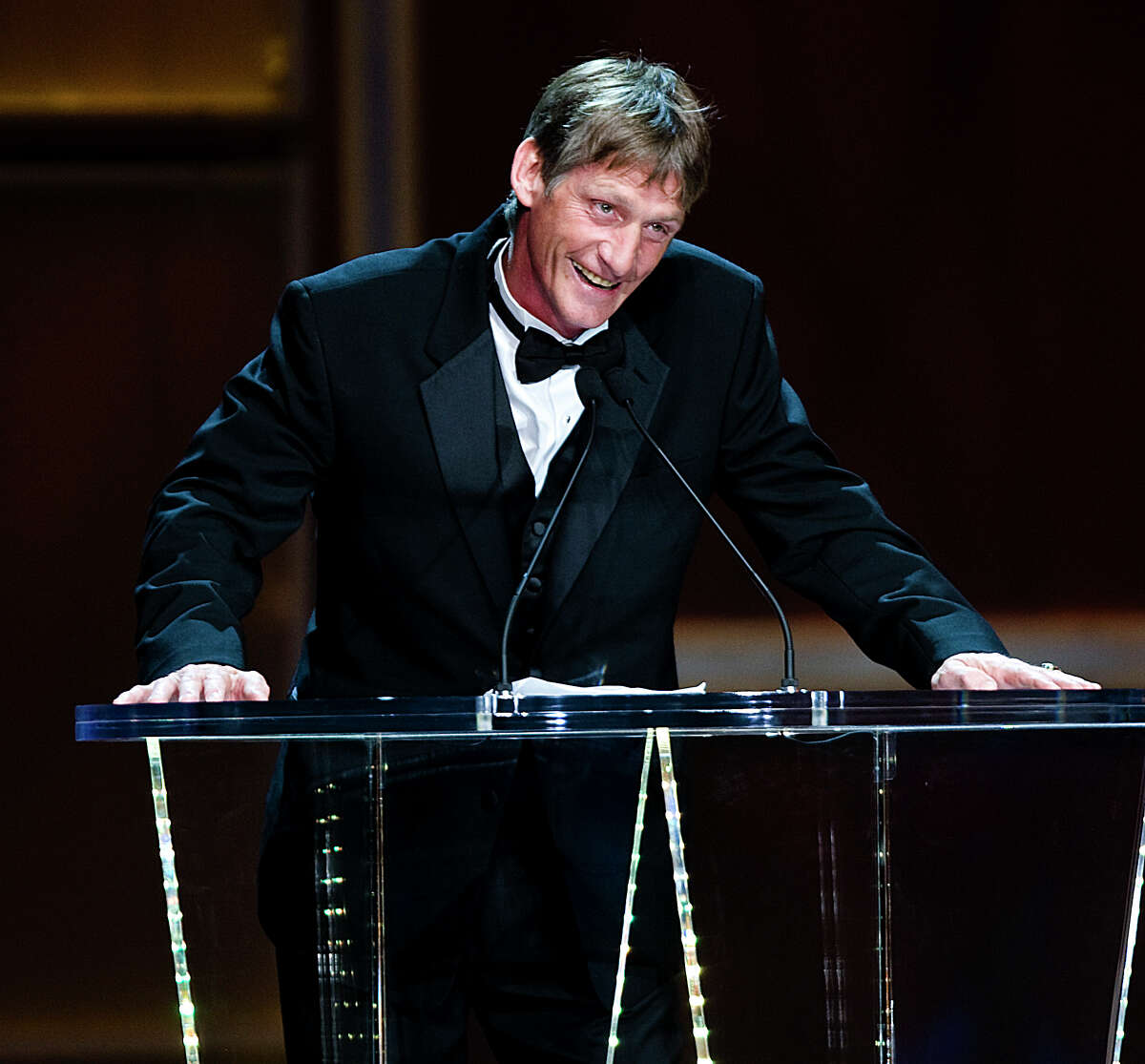 Kevin Von Erich at the WWE 2009 Hall of Fame induction ceremony.
