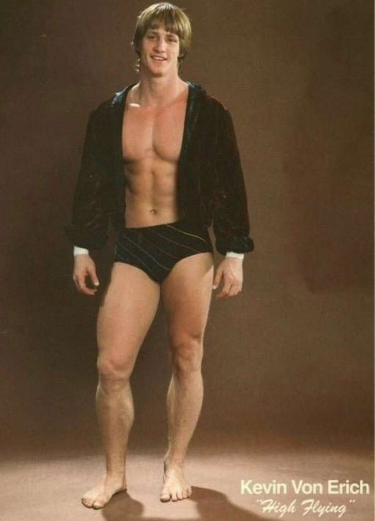 Pro wrestler Kevin Von Erich shown in the 1980s. The wrestler shared the ring with his brothers in World Class Championship Wrestling, a promotion out of Dallas launched by their father Fritz Von Erich.