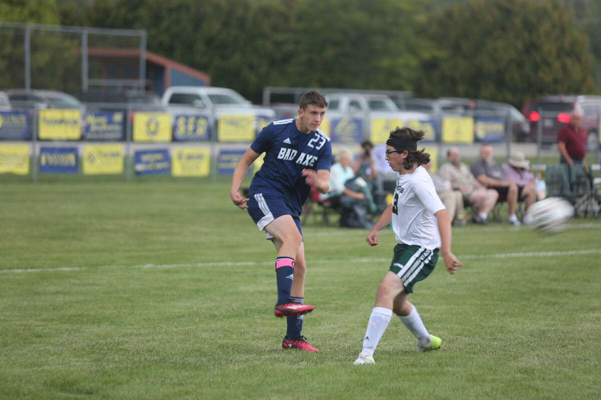 Bad Axe boys soccer dominates ElktonPigeonBay Port with 2 hat tricks