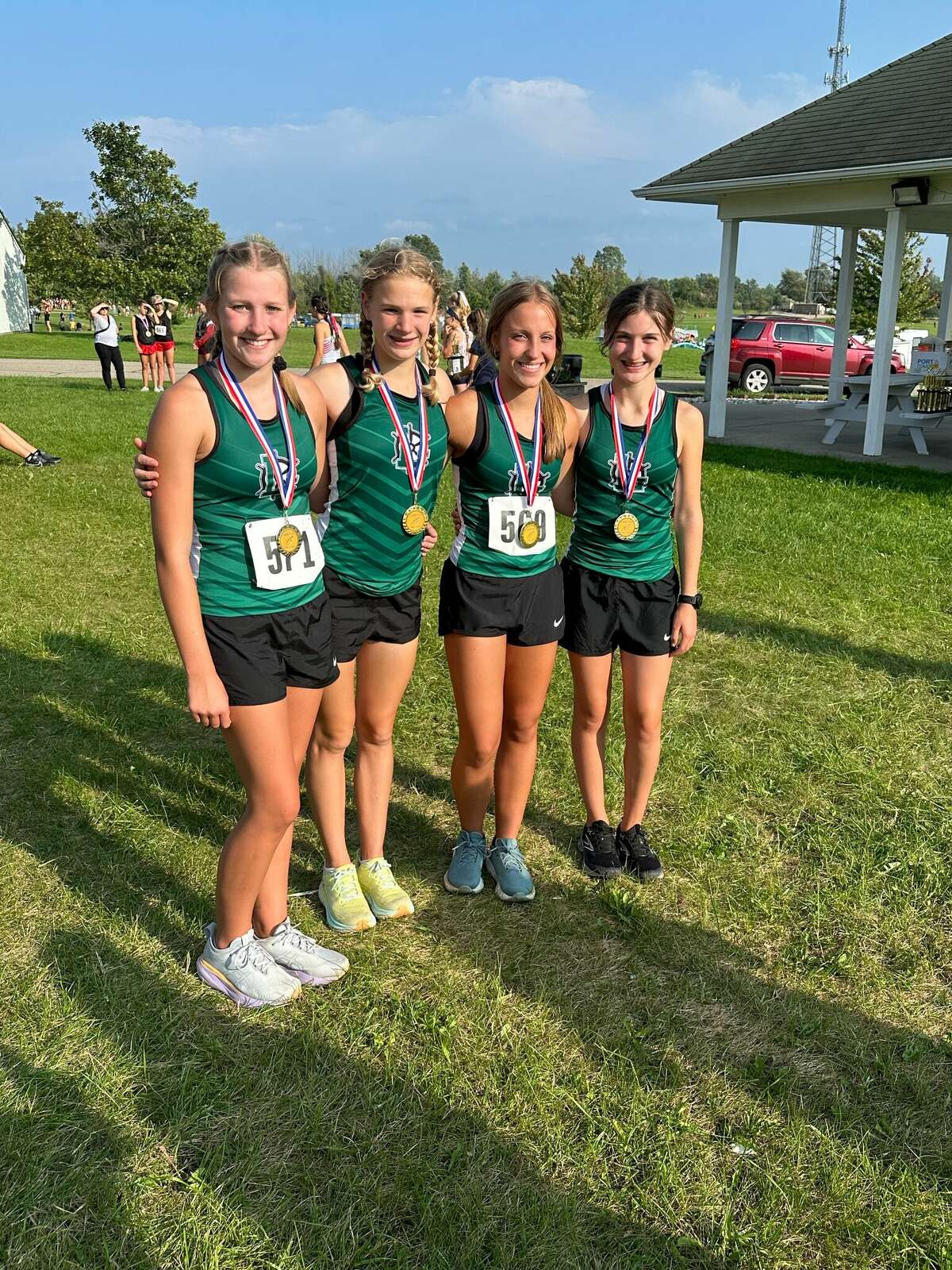 Elkton Pigeon Bay Port and Unionville Sebewaing cross country compete