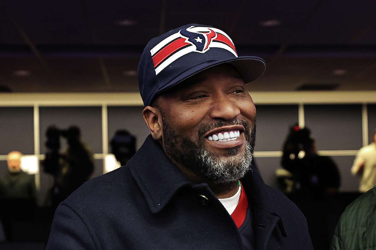 HOUSTON, TEXAS - FEBRUARY 02: Houston rapper Bun B attends a press conference as the Houston Texans introduce DeMeco Ryans as head coach at NRG Stadium on February 02, 2023 in Houston, Texas. (Photo by Bob Levey/Getty Images)