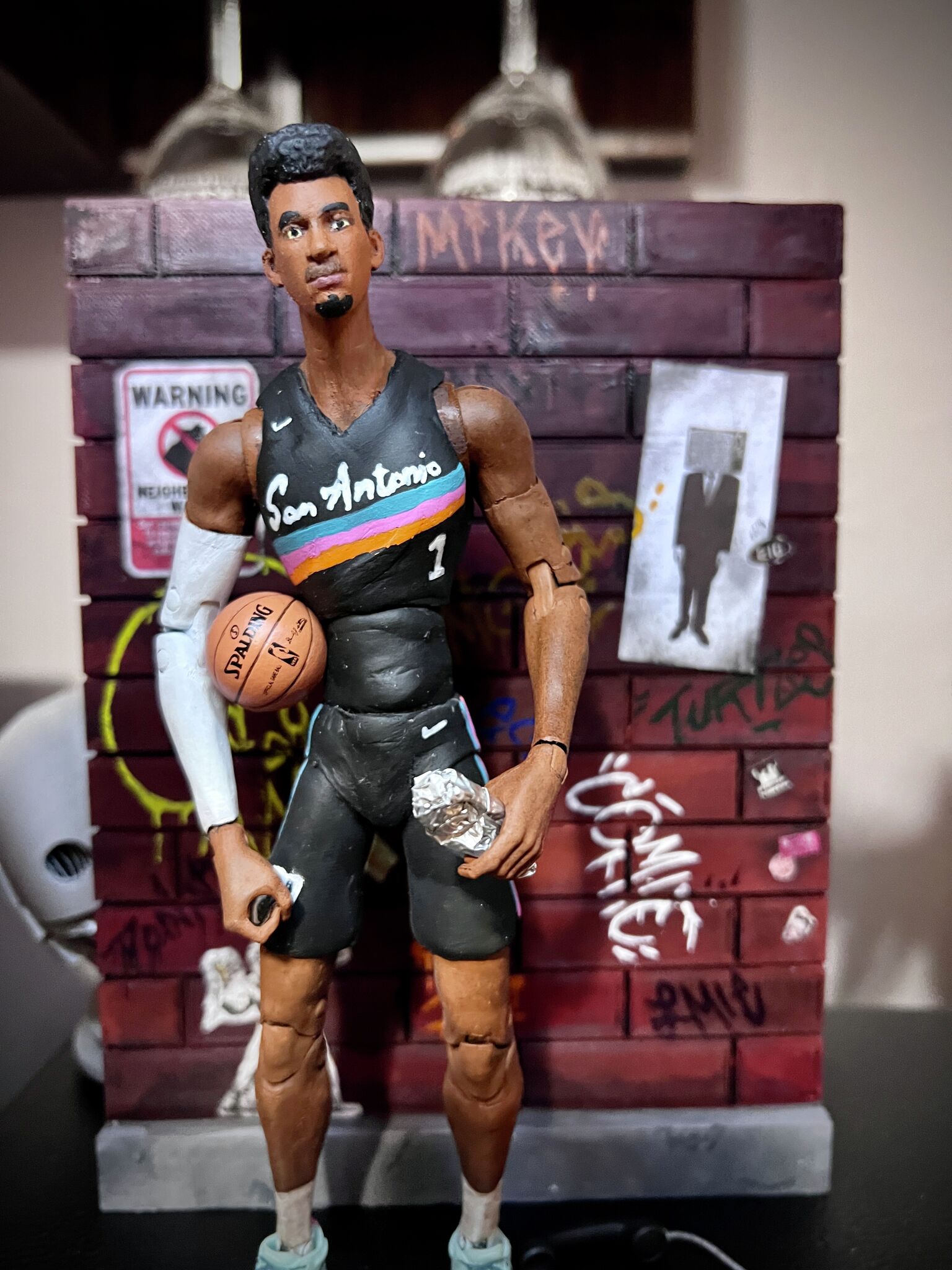 【Wembanyama フィギュア サンアントニオ・スパーズ Funko POP Victor Wembanyama Black San Antonio Spurs #174 NBA