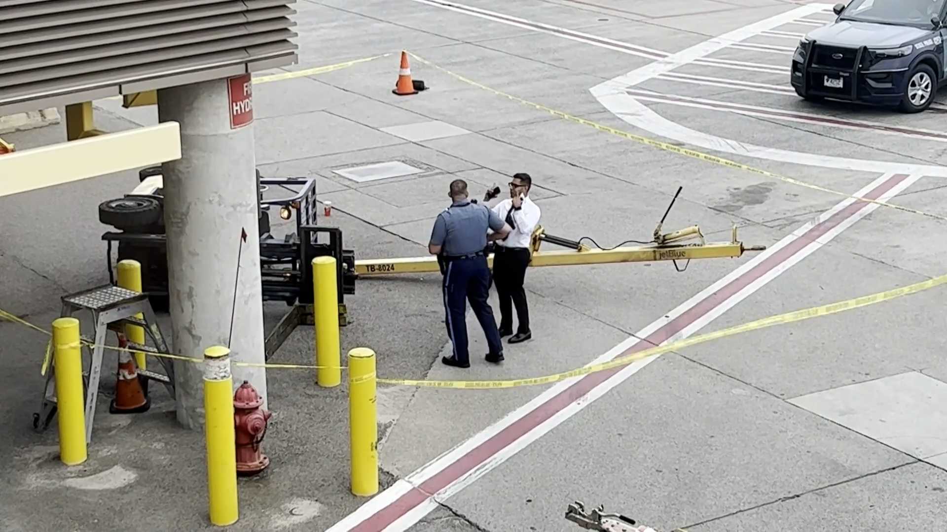 Forklift operator dies after heavy equipment falls on top of him at Boston's Logan Airport