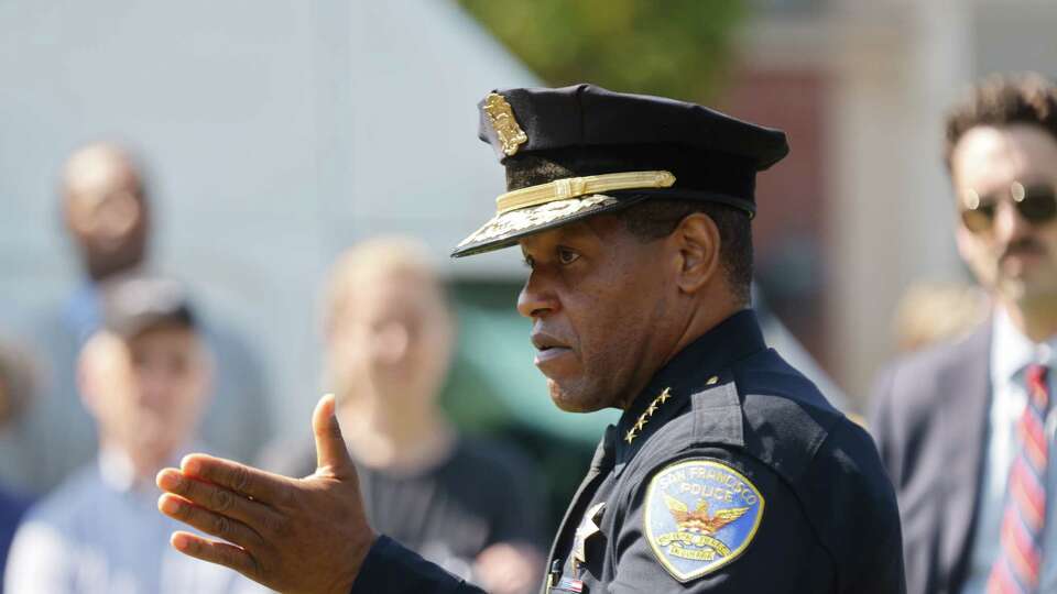 San Francisco Police Chief Bill Scott speaks during a press conference on strategy to address San Francisco car break-ins on Thursday, August 24, 2023 in San Francisco, Calif.