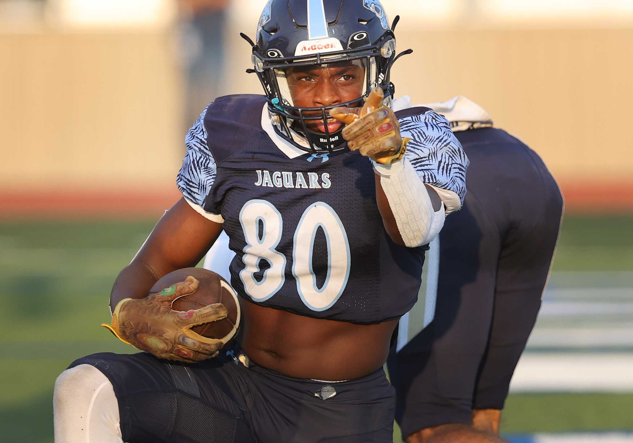 Dallas Cowboys score a touchdown at the McAllen airport