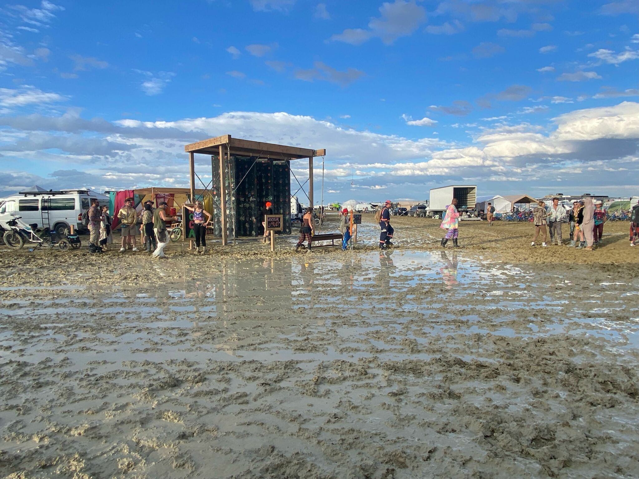 Burning Man’s mud-defying footwear trend show