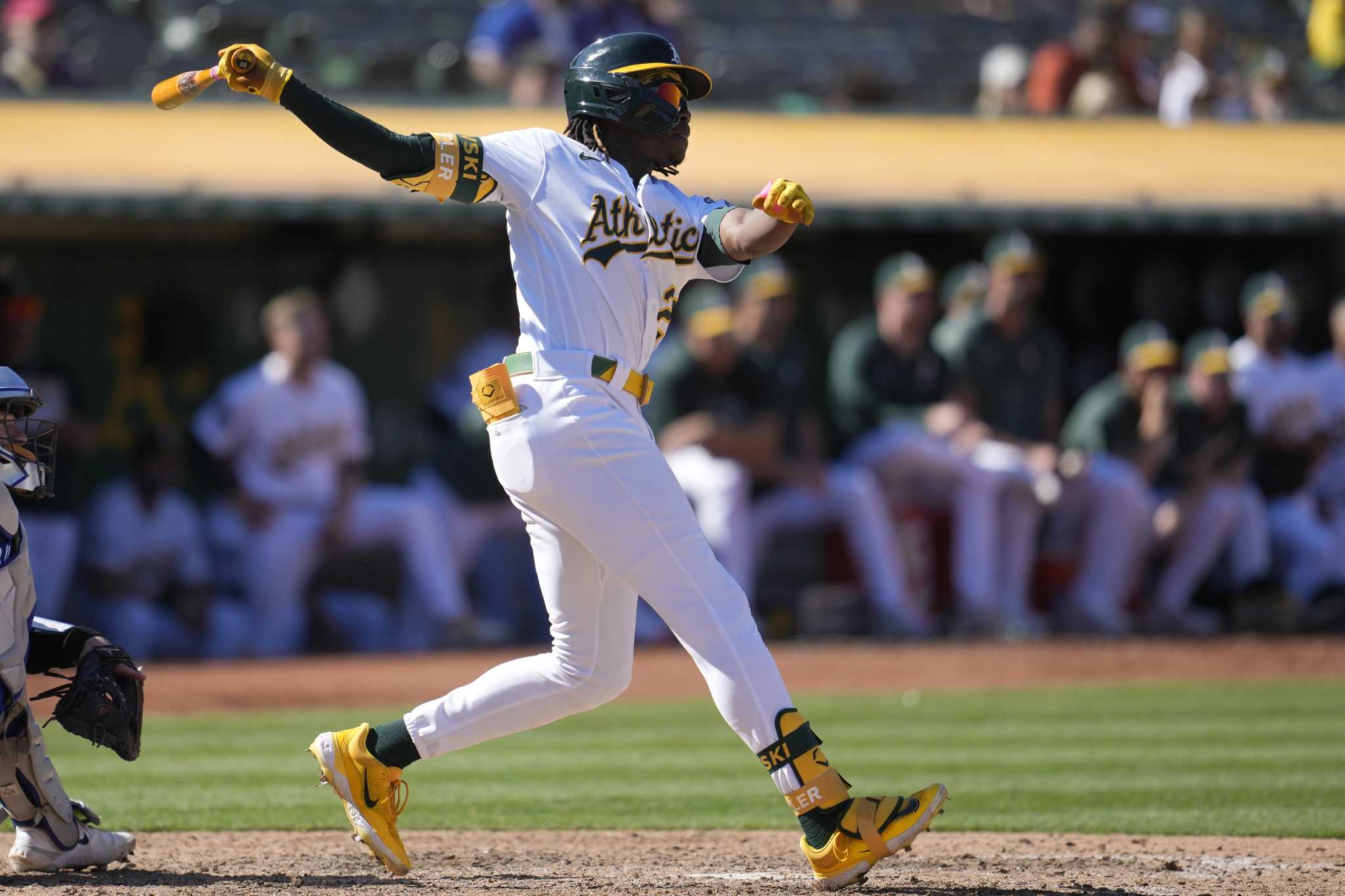 Oakland A's final destination is unknown, but rookie outfielder is getting  somewhere in a hurry, Sports