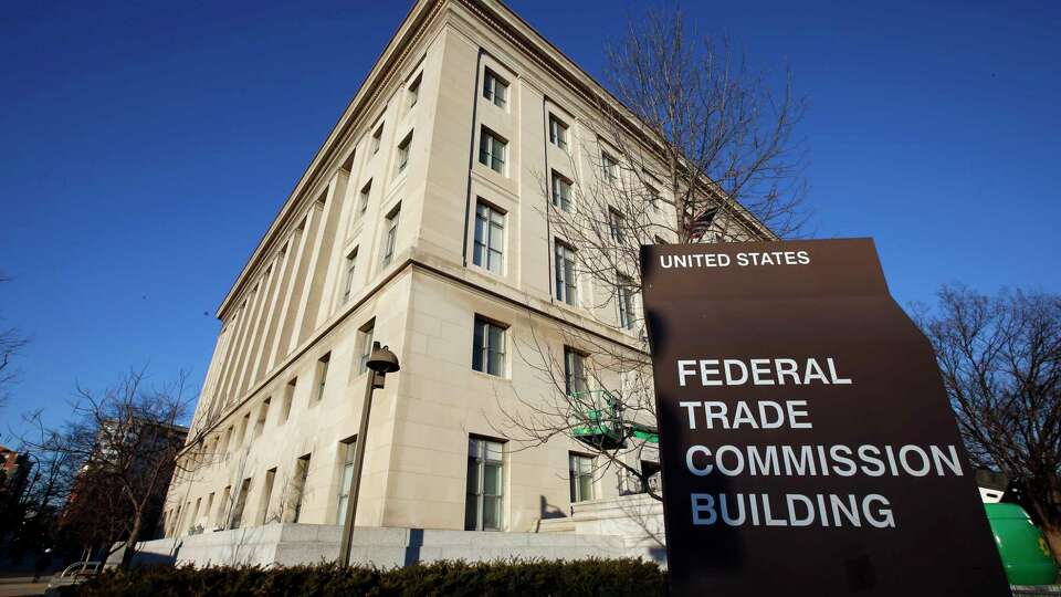 FILE - The Federal Trade Commission building is shown on Jan. 28, 2015, in Washington. Information theft is on the rise. Over 1.1 million people reported the crime to the Federal Trade Commission in 2022.