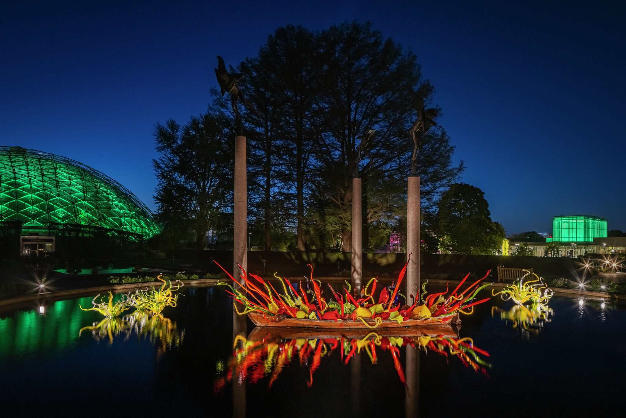 Chihuly Nights at Missouri Botanical Garden extended through September