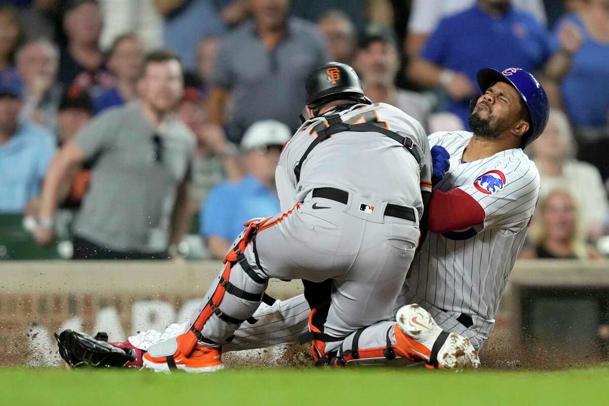 Giants lose 11-8 to Cubs as Patrick Bailey enters concussion protocol