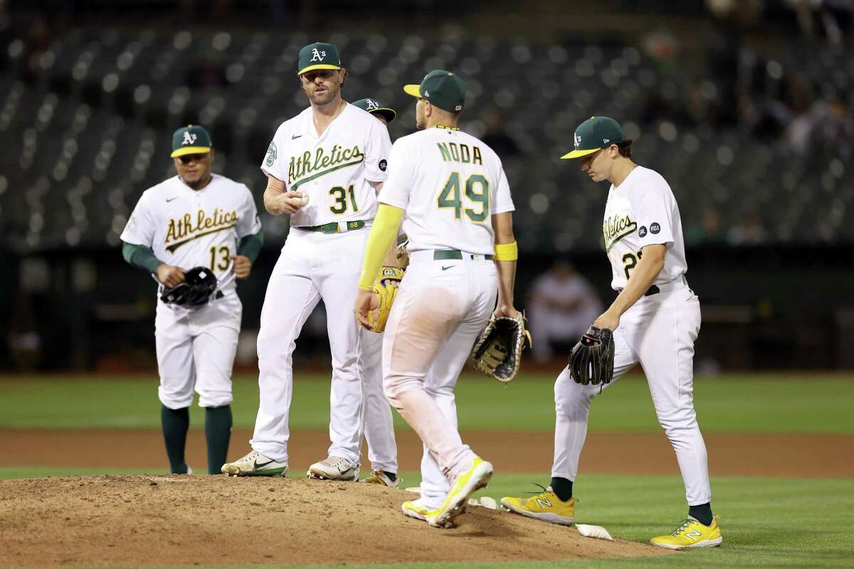 Toronto Blue Jays' Chris Bassitt during a baseball game against the Oakland  Athletics in Oakland, Calif., Tuesday, Sept. 5, 2023. (AP Photo/Jeff Chiu  Stock Photo - Alamy