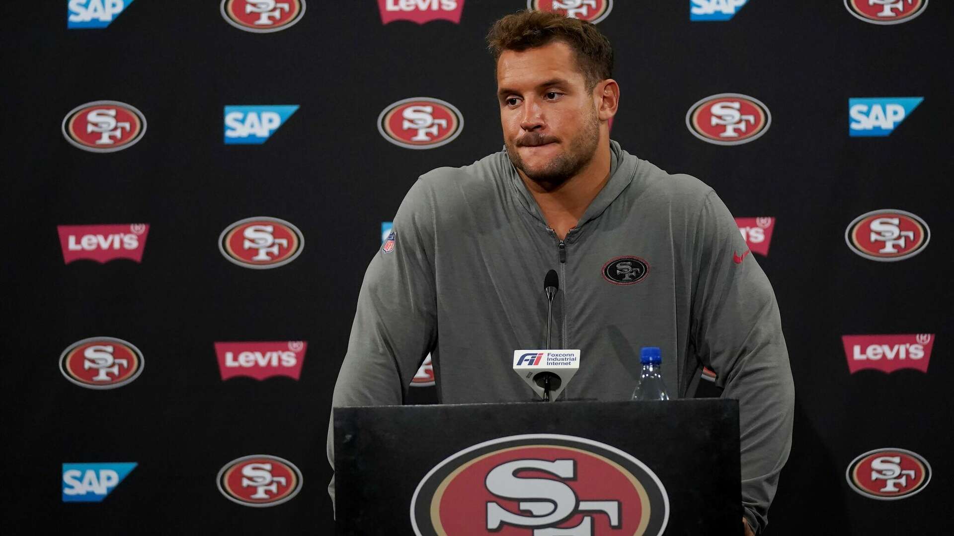 Nick Bosa, 49ers not blinking as Week 1 'now in doubt'