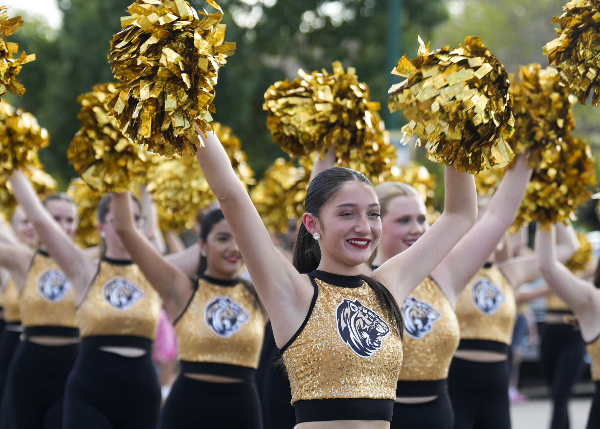 Conroe High School hosts parade and pep rally downtown