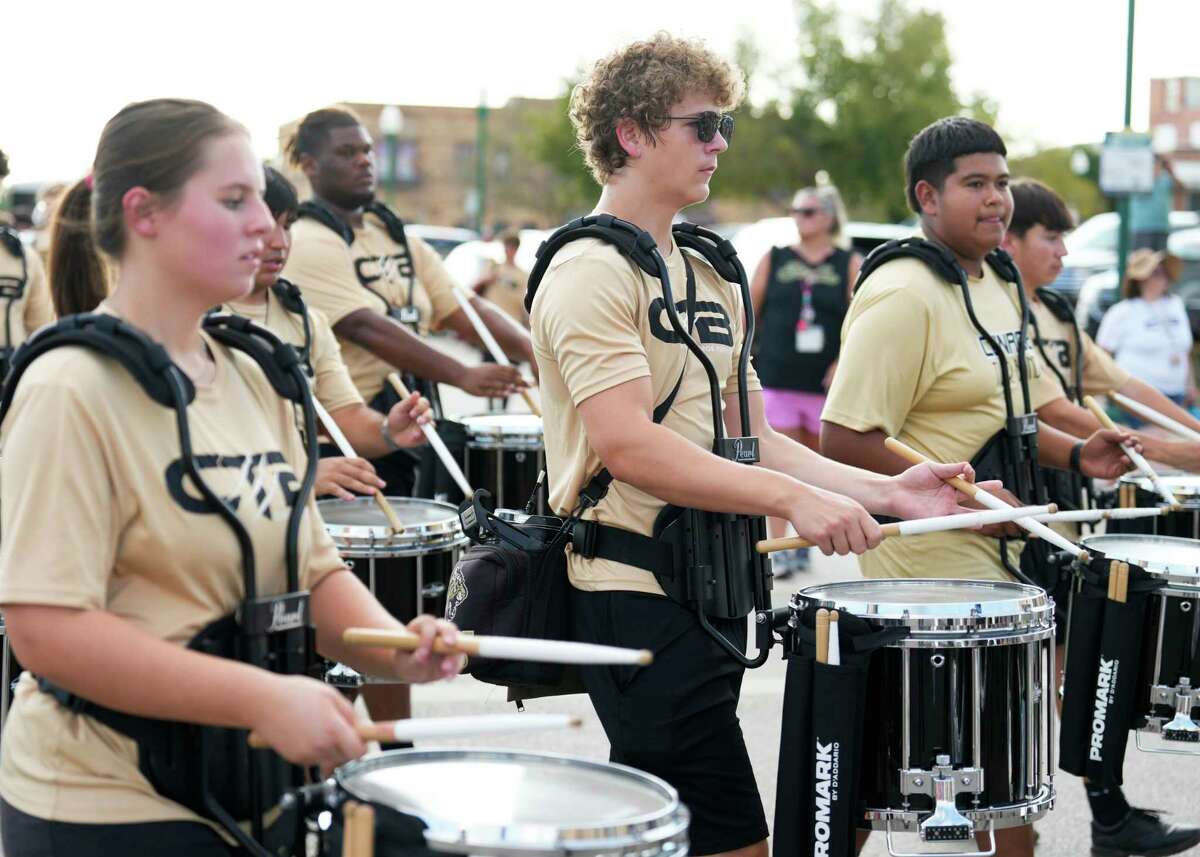 Conroe High School hosts parade and pep rally downtown