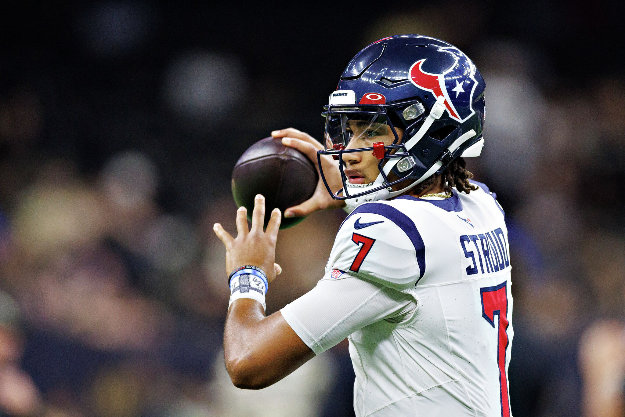 The Houston Texans will take on the Baltimore Ravens at NRG Stadium on the  Liberty White Out presented by BHP theme day.