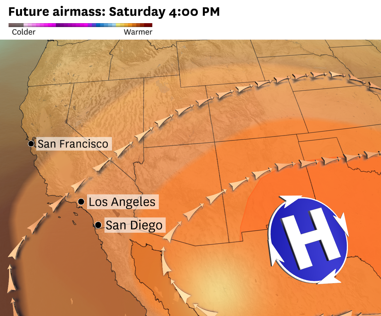 湾区天气预报：飓风乔娃空气正向加利福尼亚走来