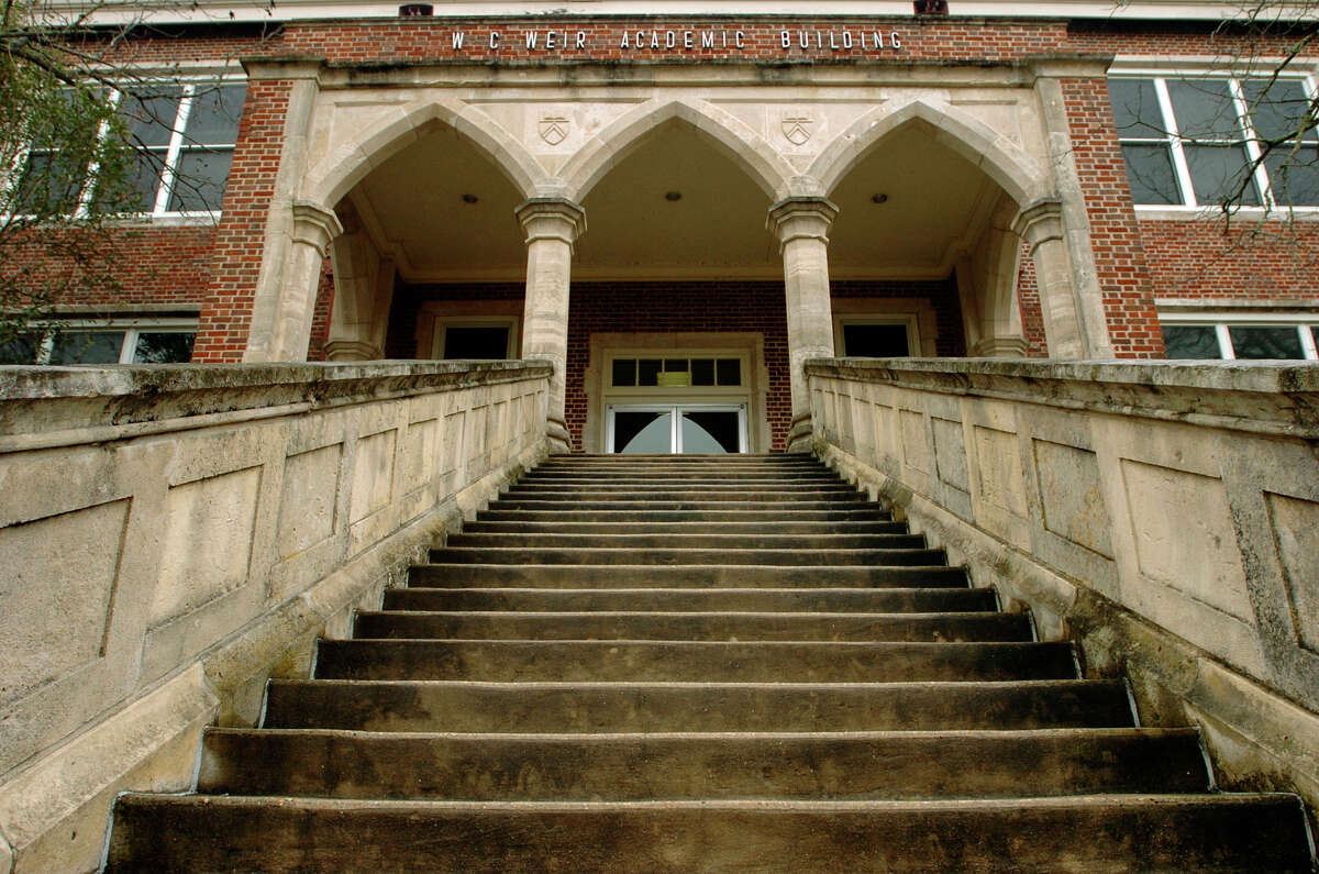 The W.C. Weir Academy Building is one of the historic structures at Schreiner University.