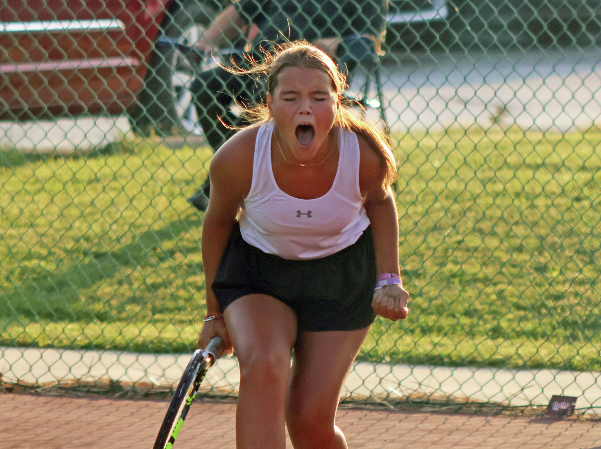 Edwardsville’s Katie Woods steps up at No. 1 singles