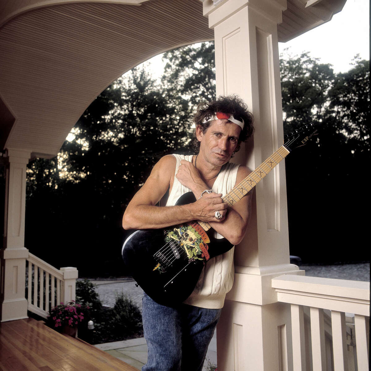 Keith Richards op 28 juli 1993 in Weston, Connecticut.