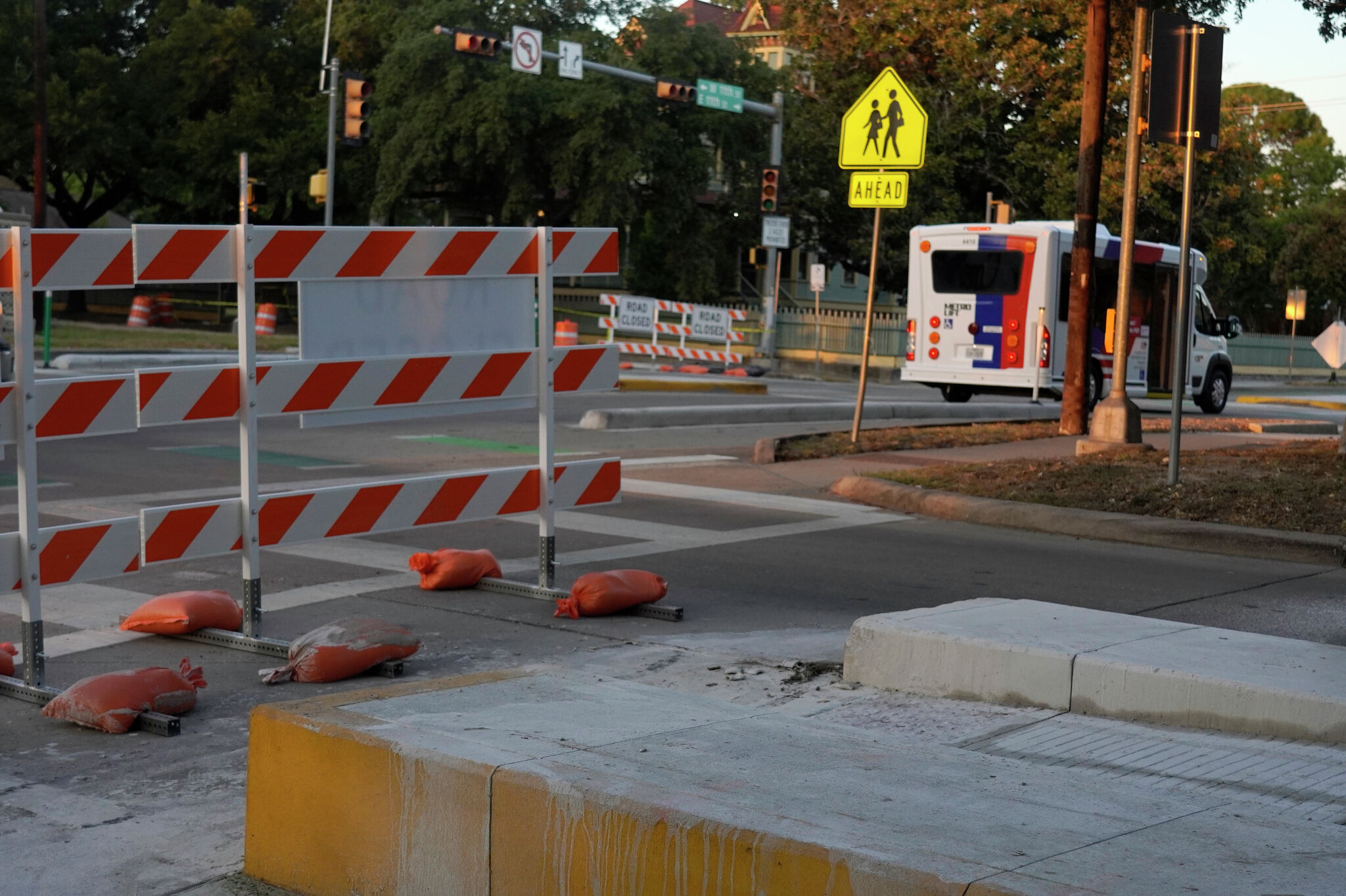 Floating Bus Stops Along Heights In Houston Removed