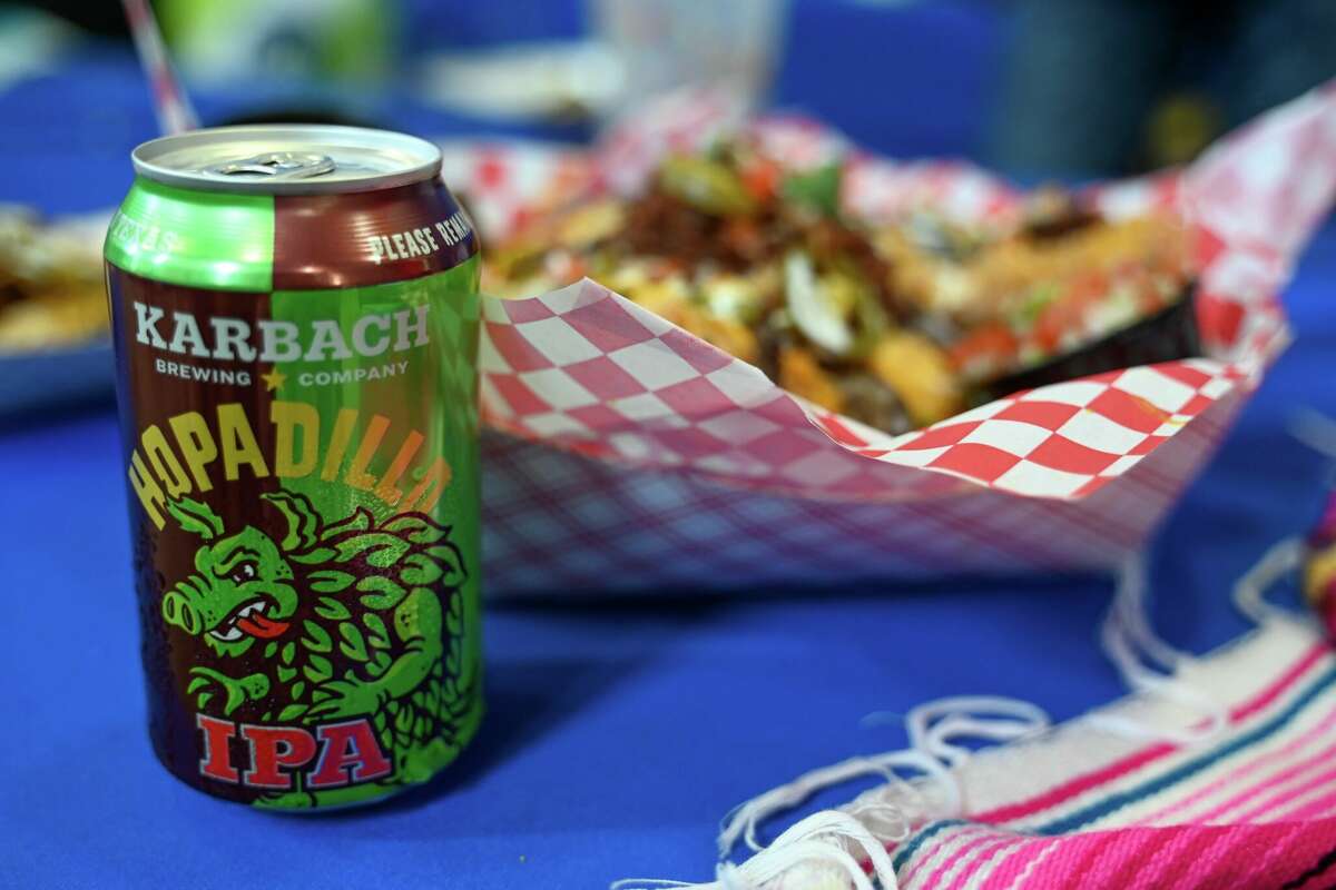 A Karbach IPA paired with a State Fair of Texas dish.