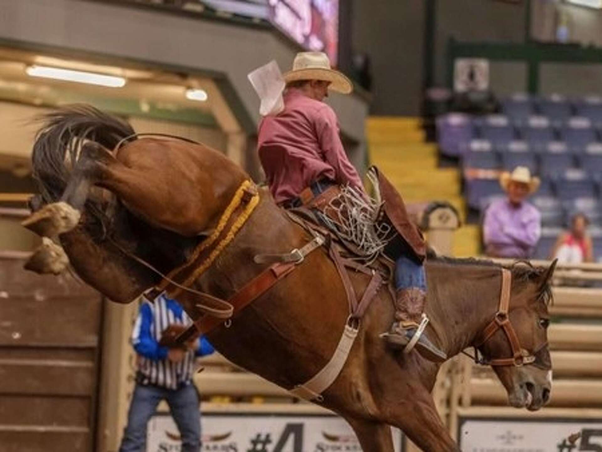 Bronc rider at West Texas rodeo dies after getting bucked off horse, image size:1920x1440