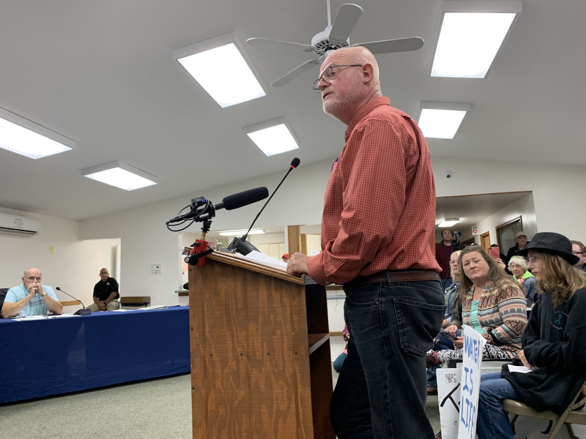 Residents continue to speak against Gotion at Green Charter Township