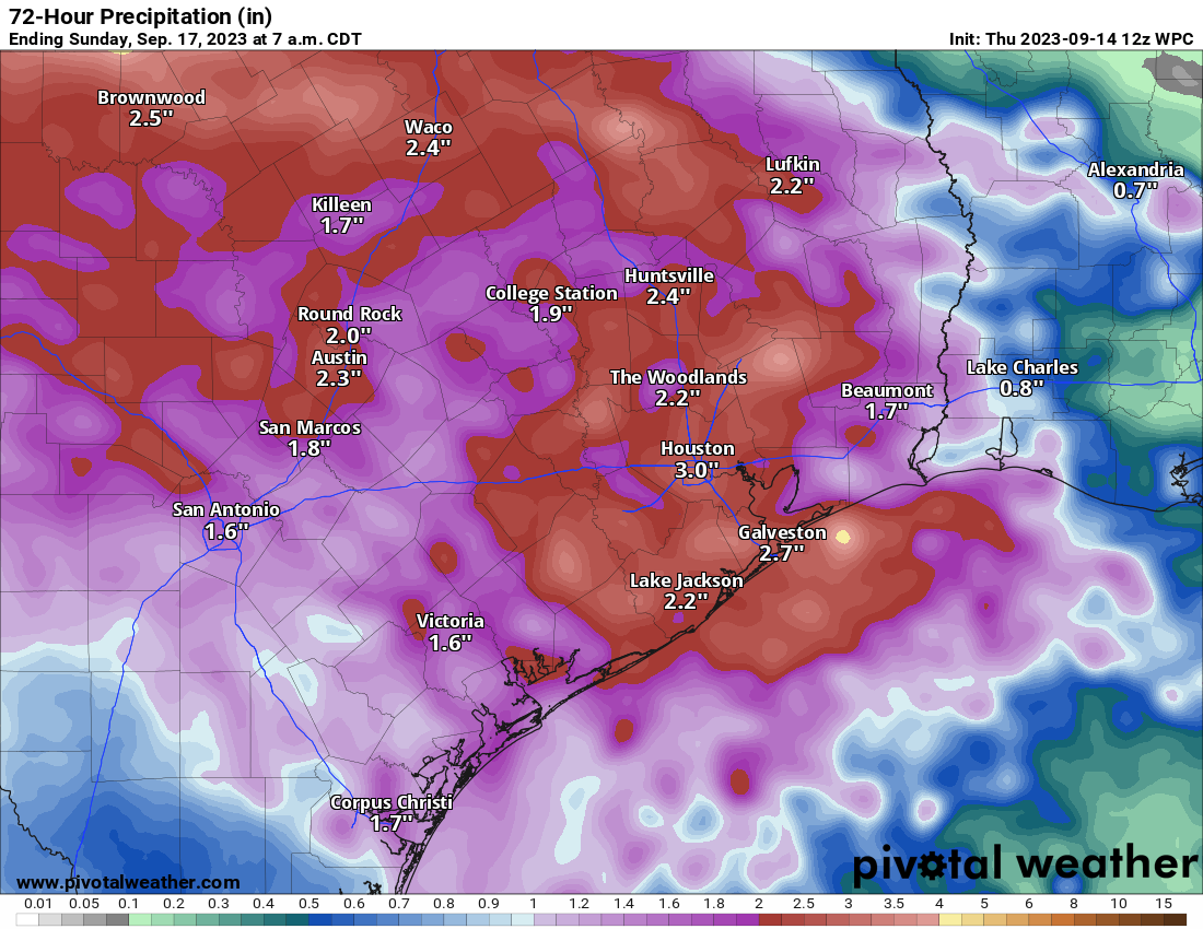 Houston weekend forecast includes possible showers Saturday
