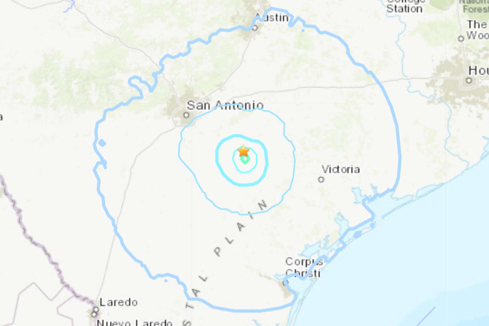 Earthquake tracker san antonio