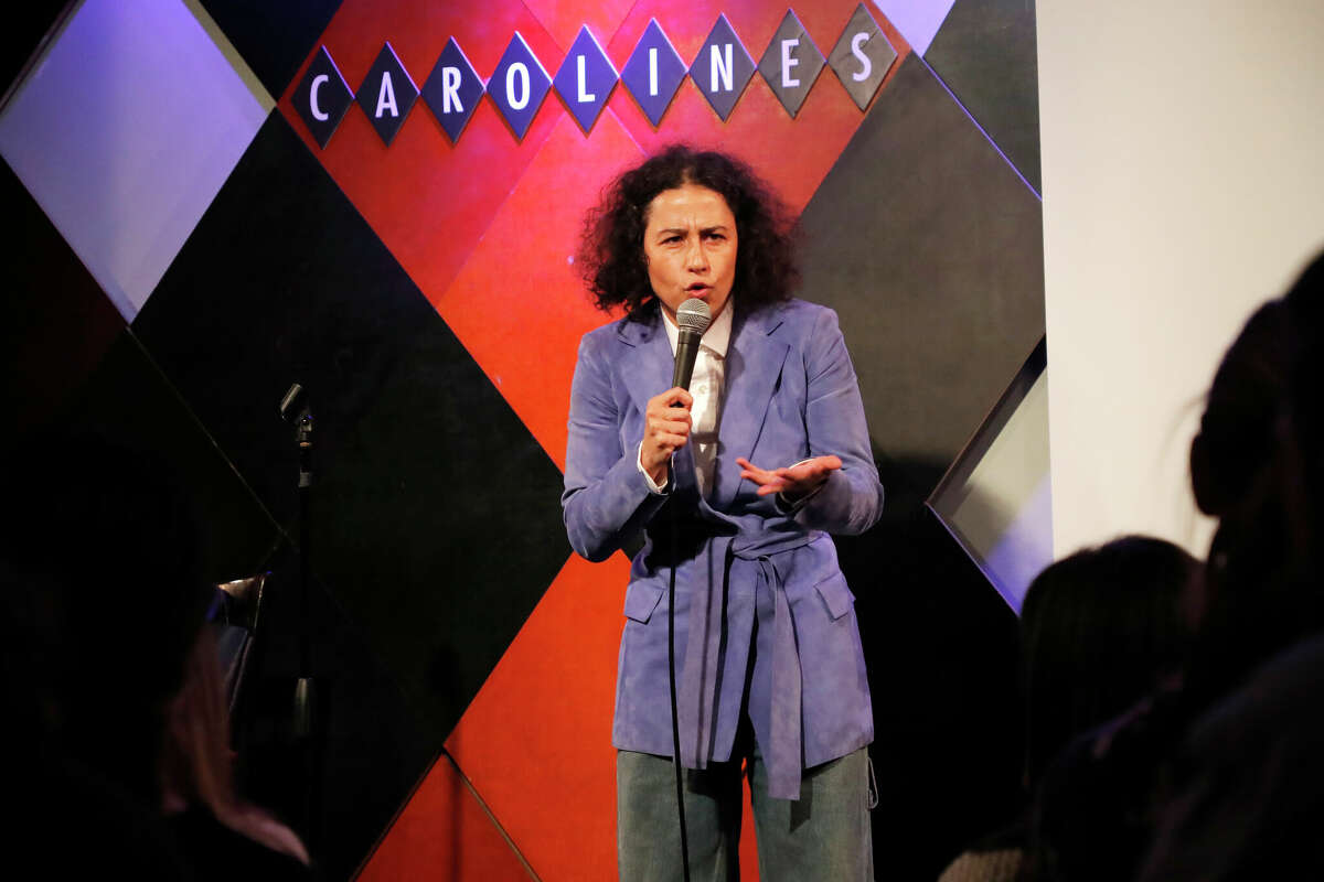 Ilana Glazer performs on stage during Ms. Foundation For Women's 25th Comedy Night At Carolines on Broadway at Caroline's Comedy Club on October 03, 2022 in New York City. 