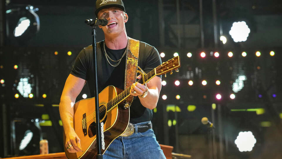 Parker McCollum performs at the opening show of the Houston Livestock Show and Rodeo on Tuesday, Feb. 28, 2023 in Houston.