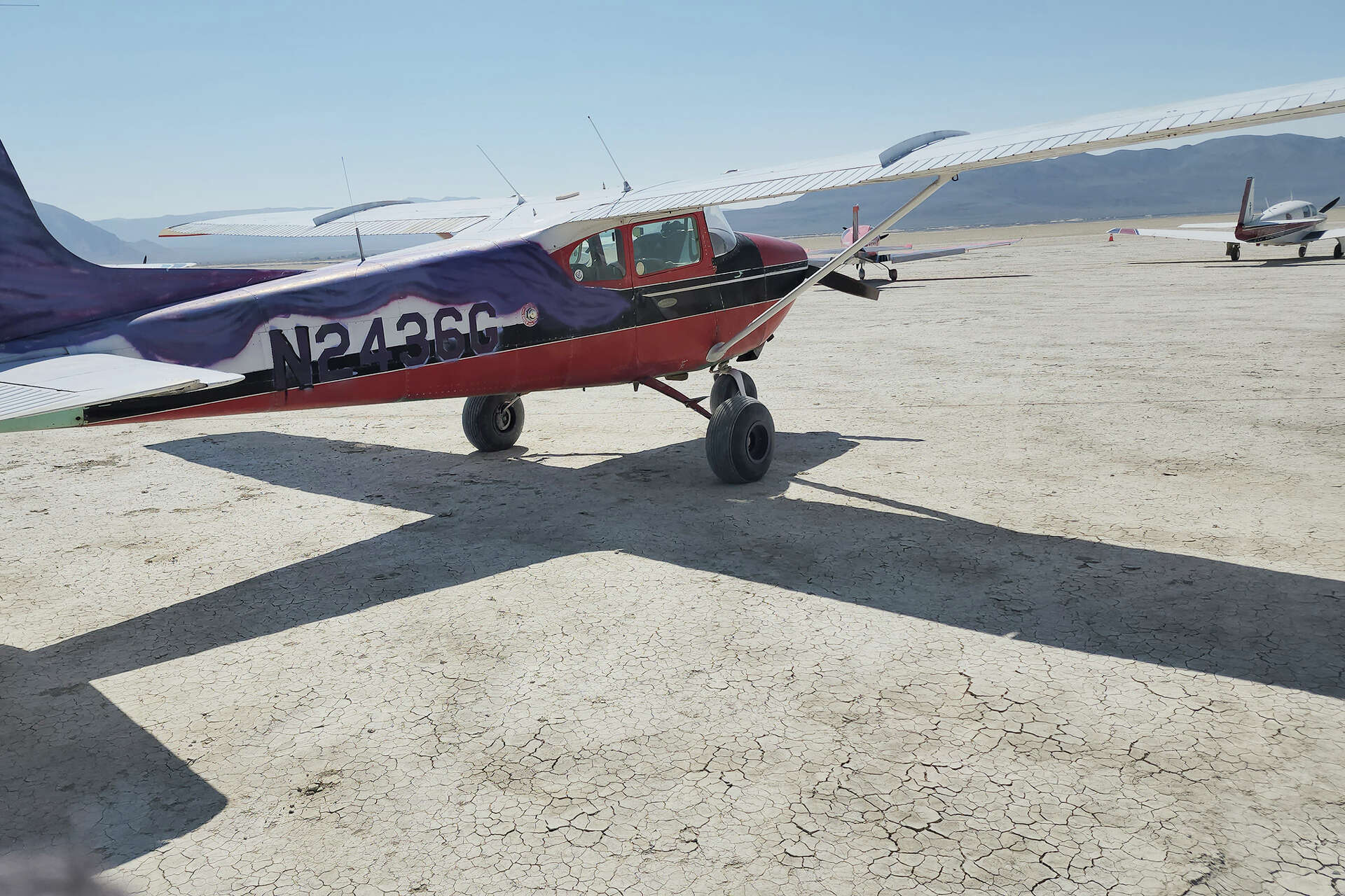 There are flights over Burning Man, including to join Mile High Club