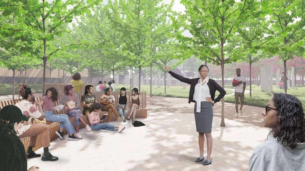 Designed with a teacher in mind, this area will feature a paved seated area for students and visitors. It will also pay tribute to the late Reginald Moore, the historian and activist who led the fight to give the Sugar Land 95 a proper burial. 