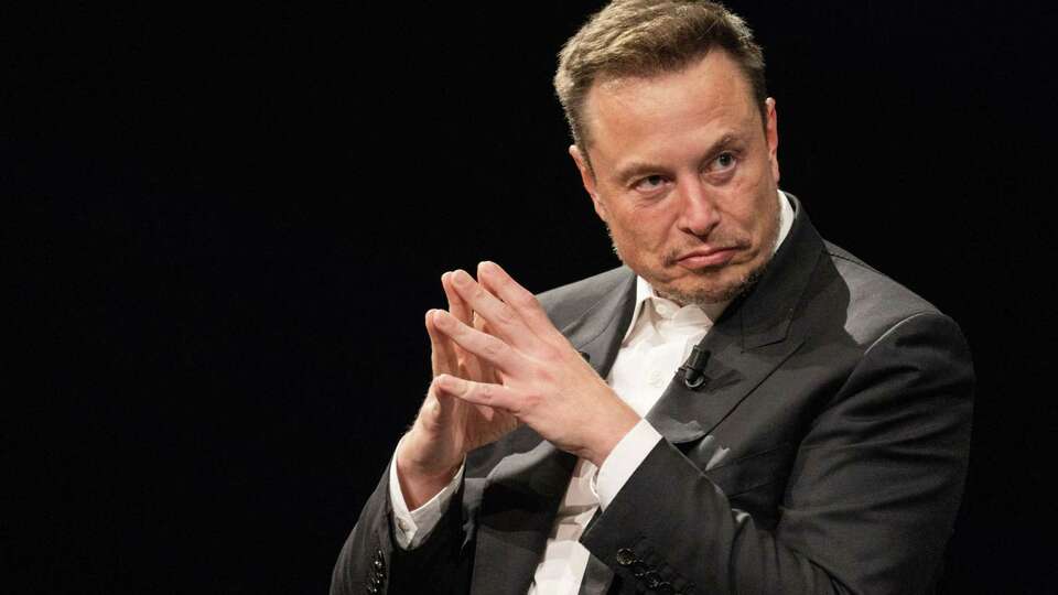 Elon Musk, billionaire and chief executive officer of Tesla, at the Viva Tech fair in Paris, France, on Friday, June 16, 2023. Musk predicted his Neuralink Corp. would carry out its first brain implant later this year. MUST CREDIT: Bloomberg photo by Nathan Laine