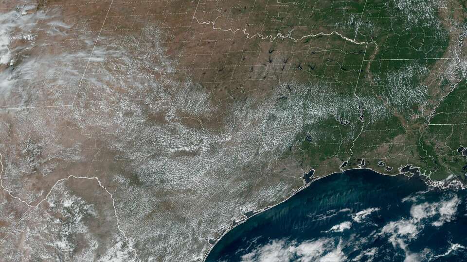 Aside from fair weather cumulus clouds Sunday, much of the Lone Star State enjoyed abundant sunshine after unsettled weather late last week and over the weekend. Image captured on Sept. 17 by the Geostationary Operational Environmental Satellite, or GOES. 