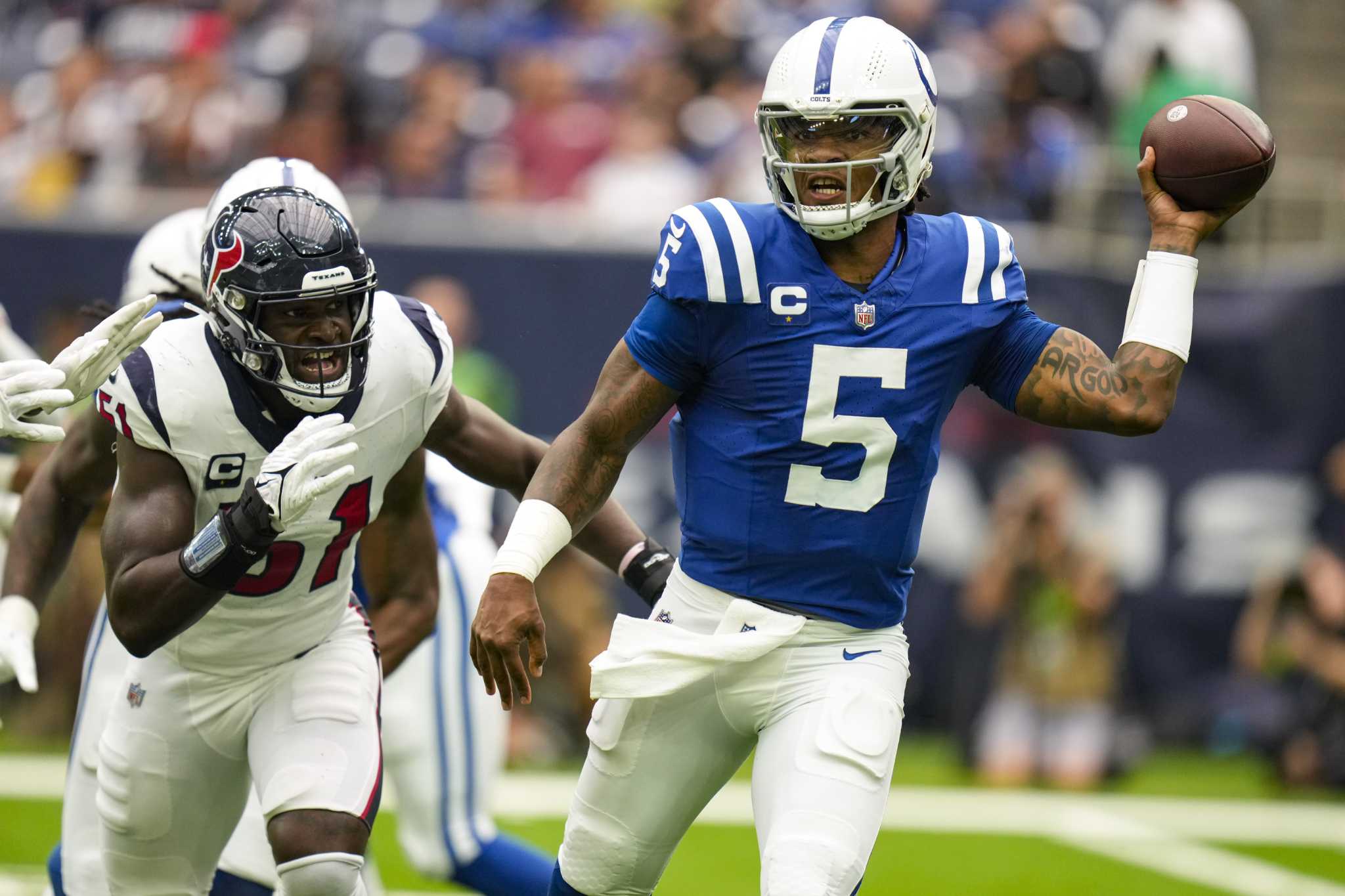 In the Houston Texans home opener against the Indianapolis Colts, WR John  Metchie III was back in action for the first time in 635 days.