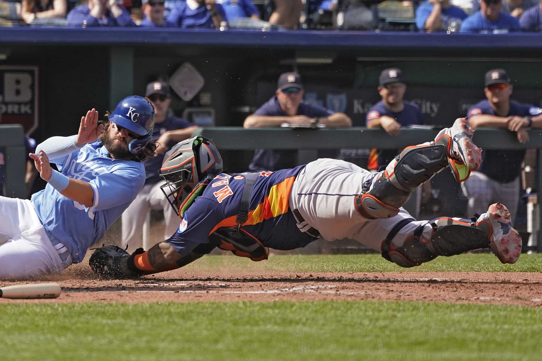 Merrifield has 3 RBIs, Perez homers as KC downs Astros 7-1 - The