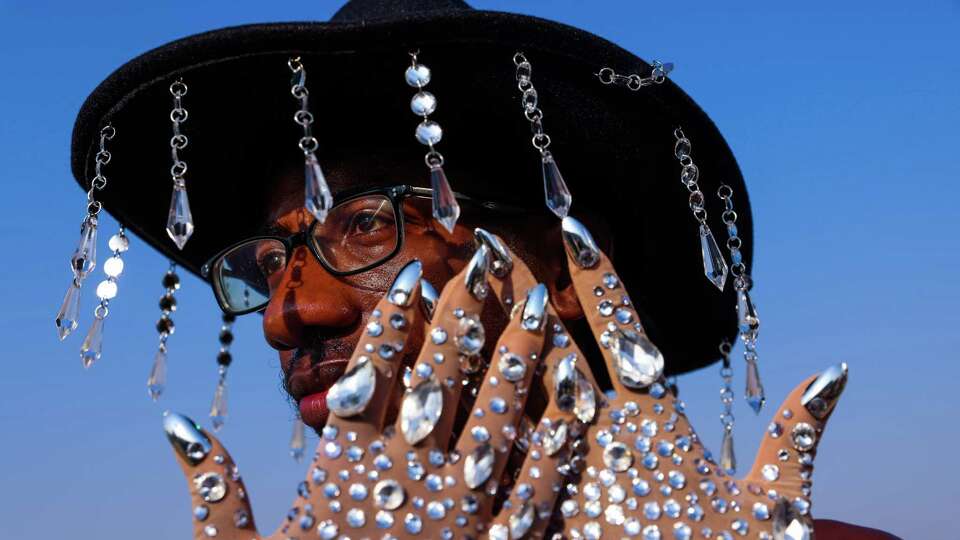 Jalen Coleman, 25, of San Francisco, prepares to attend BeyoncŽÕs Renaissance World Tour at LeviÕs Stadium on Wednesday, August 30, 2023, in Milpitas, Calif. Coleman poses for a portrait at the Milpitas BART Station.