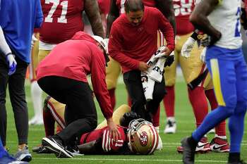 San Francisco 49ers wide receiver Brandon Aiyuk runs against the Los  Angeles Chargers during the first half of a preseason NFL football game  Friday, Aug. 25, 2023, in Santa Clara, Calif. (AP